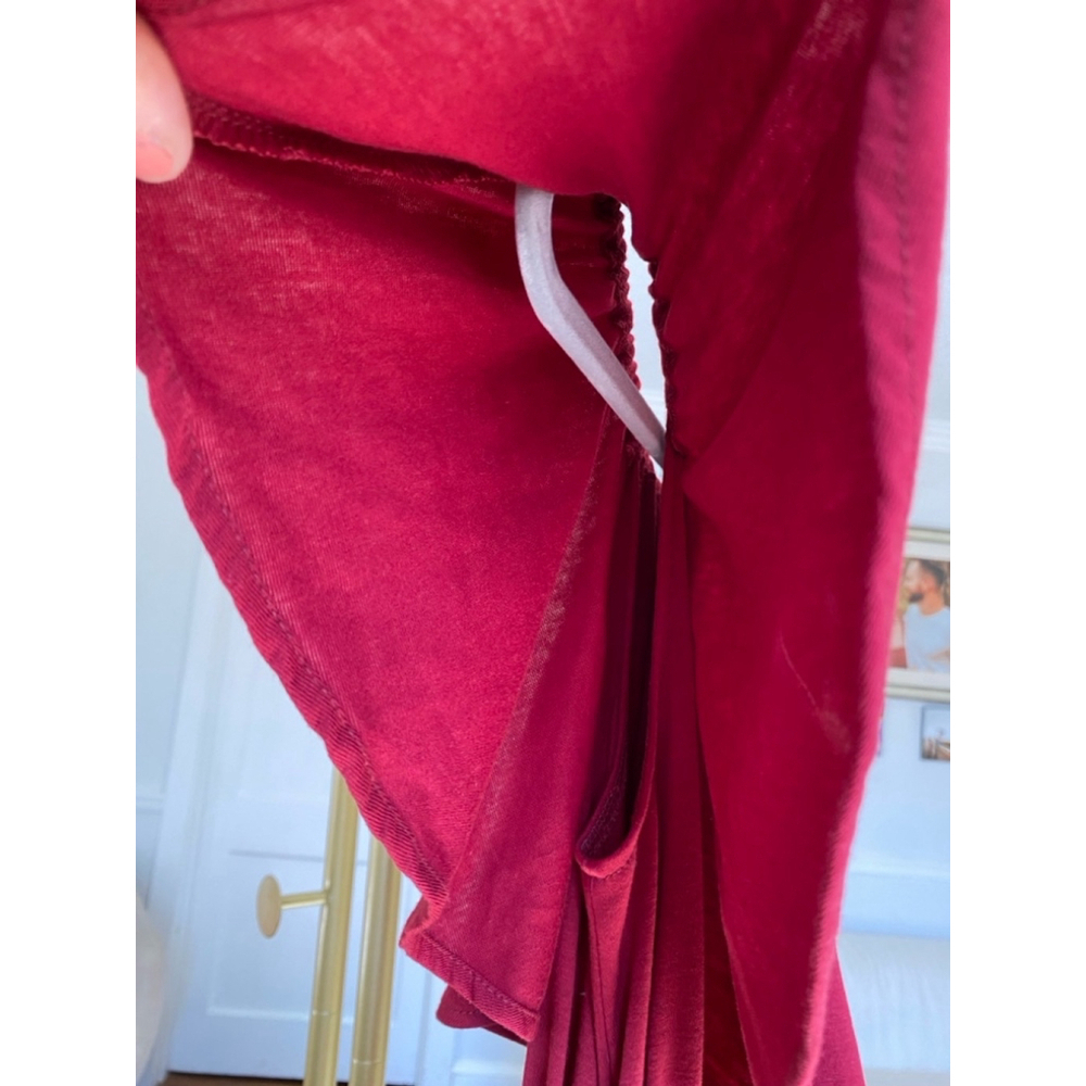 Thanth Off-Shoulder Maxi Dress Cottagecore Romantic Elegant Ruffle Soft Feminine - Picture 9 of 10